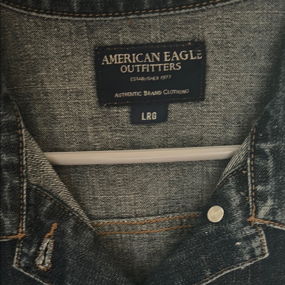 American Eagle Outfitters Charcoal Jean Jacket